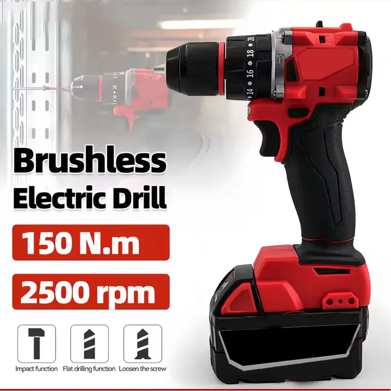 Power Tools Use - Taladro de impacto eléctrico sin escobillas