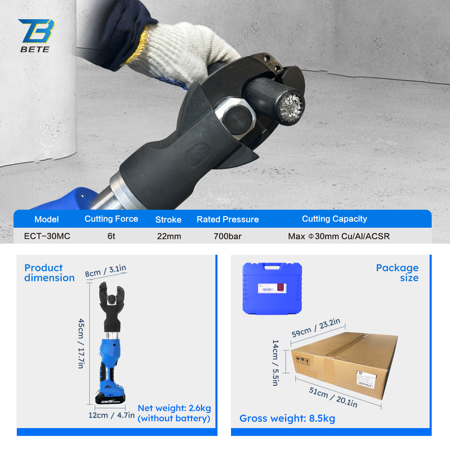 Herramienta de Corte Hidráulic - Power Tools Electrical reseña y precio