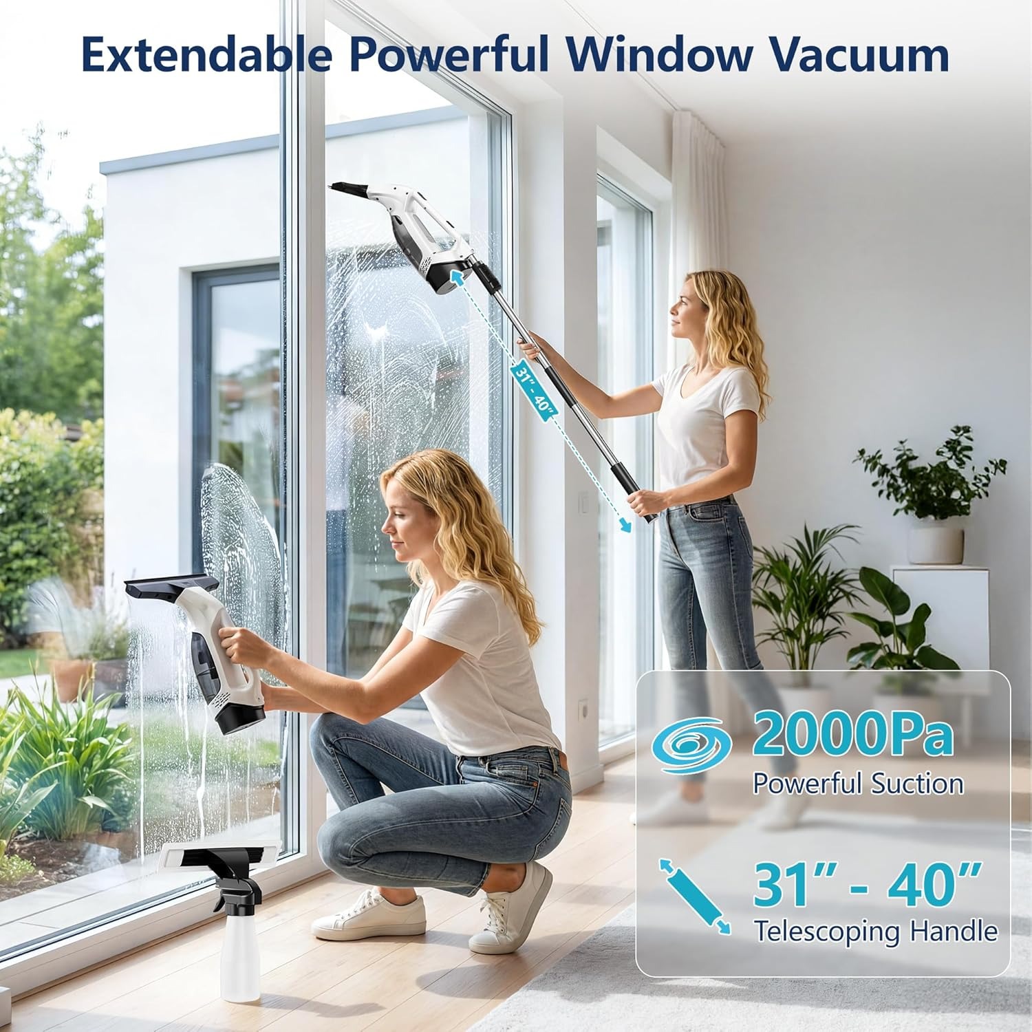 Aspiradora de Ventanas Inalámb - Power Tools Usa reseña y precio