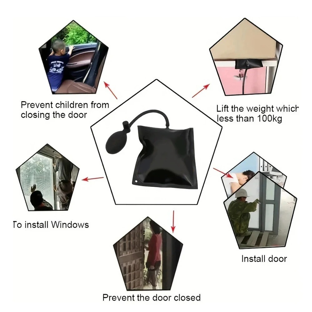 Cuñas de aire inflables para p - Power Tools Windows reseña y precio