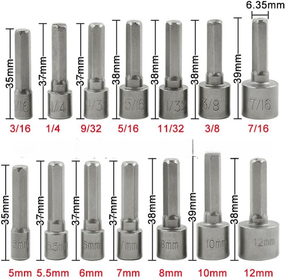 Juego de 9/14 piezas de puntas - Power Tools Underwater reseña y precio