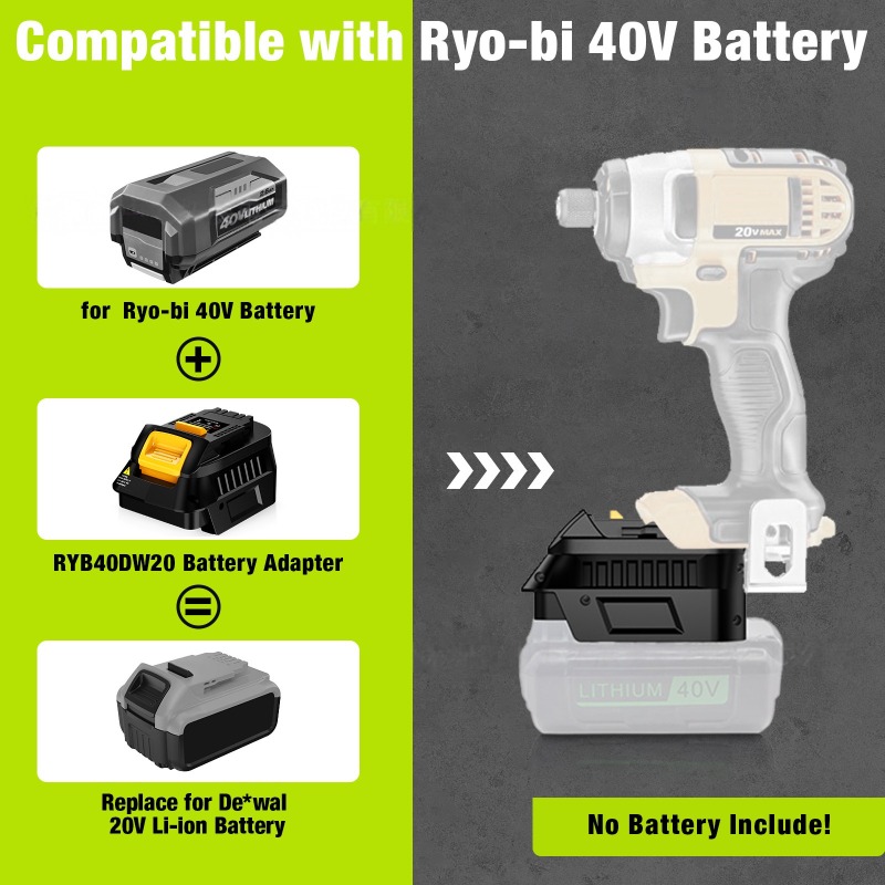 Adaptador de batería de herram - Power Tools Use reseña y precio